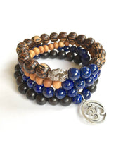 Load image into Gallery viewer, Wisdom Warrior Men's Mala Bracelet