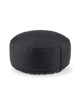 Load image into Gallery viewer, Meditation Cushion "Lotus" NO EMBROIDERY (ht: 15 cm) - Zen Black