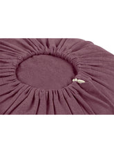 Load image into Gallery viewer, Meditation Cushion "Lotus" NO EMBROIDERY (ht: 15 cm) - Aubergine