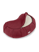Load image into Gallery viewer, Crescent-Zafu Meditation Cushion SIDDHA - Bordeaux