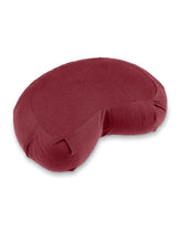 Load image into Gallery viewer, Crescent-Zafu Meditation Cushion SIDDHA - Bordeaux
