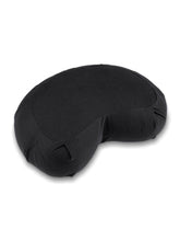 Load image into Gallery viewer, Crescent-Zafu Meditation Cushion SIDDHA - Zen Black