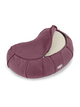 Load image into Gallery viewer, Crescent-Zafu Meditation Cushion SIDDHA - Aubergine