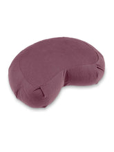 Load image into Gallery viewer, Crescent-Zafu Meditation Cushion SIDDHA - Aubergine