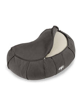 Load image into Gallery viewer, Crescent-Zafu Meditation Cushion SIDDHA - Anthracite