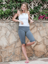 Load image into Gallery viewer, Grey Pigeon Organic Capri Yoga Pants