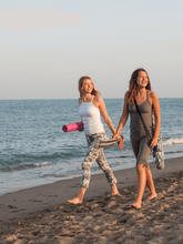 Load image into Gallery viewer, Half Moon Organic Yoga Pants - White