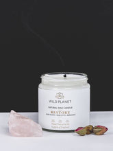 Load image into Gallery viewer, Restore - Crystal Infused Candle Jar with Rose Quartz