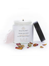 Load image into Gallery viewer, Restore - Crystal Infused Candle Jar with Rose Quartz