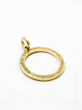 Load image into Gallery viewer, Mangala Mantra with Loop Pendant - Gold