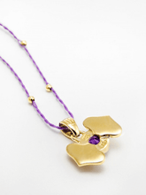 Load image into Gallery viewer, Third Eye Chakra with Amethyst Pendant - Gold