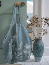 Load image into Gallery viewer, Hand Printed Linen Slouch Bag - Garden Collection