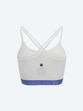 Load image into Gallery viewer, Cool Chakra Yoga Bra White