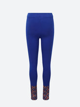 Load image into Gallery viewer, Adorned Ankle Leggings Blue