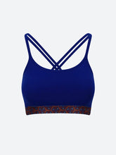 Load image into Gallery viewer, Warm Chakra Yoga Bra Blue