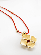 Load image into Gallery viewer, Root Chakra with Garnet Pendant - Gold