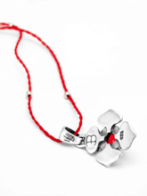 Load image into Gallery viewer, Root Chakra with Garnet Pendant - Silver