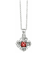 Load image into Gallery viewer, Root Chakra with Garnet Pendant - Silver