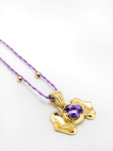 Load image into Gallery viewer, Third Eye Chakra with Amethyst Pendant - Gold