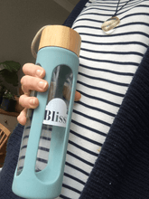 Load image into Gallery viewer, Bliss Eco-Friendly Glass Water Bottle