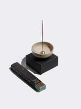 Load image into Gallery viewer, Natural Stoneware Incense Stick Holder &amp; Bowl