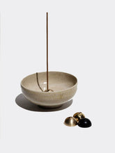 Load image into Gallery viewer, Natural Stoneware Incense Stick Holder &amp; Bowl