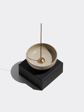 Load image into Gallery viewer, Natural Stoneware Incense Stick Holder &amp; Bowl