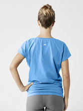 Load image into Gallery viewer, Organic Yoga Shirt - Lightning Blue