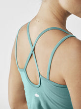Load image into Gallery viewer, Organic Yoga Vest Top - Sea Green
