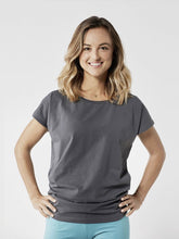 Load image into Gallery viewer, Organic Yoga Shirt - Graphite Grey