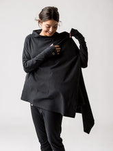 Load image into Gallery viewer, Wrap Me Up Organic Yoga Top - Urban Black