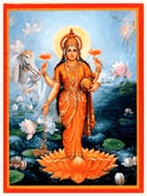 Load image into Gallery viewer, Lakshmi Beej Mantra with Loop Pendant - Gold
