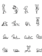 Load image into Gallery viewer, Yoga Cats Art Print