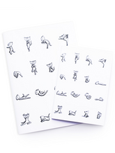 Load image into Gallery viewer, Yoga Cats A5 &amp; A6 Notebook Set