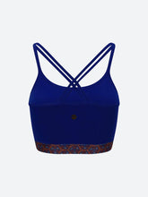 Load image into Gallery viewer, Warm Chakra Yoga Bra Blue